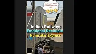 Detaching Engine From Train. In frame Standard Decoupling procedure of Decoupling in HumsafarExpress