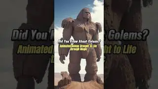 Did You Know About Golems? Animated Beings Brought to Life through Magic #shorts #golem