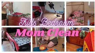 Cleaning my kids' bedroom // Disaster closet 😮