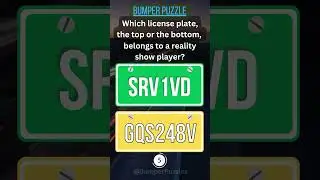Easy Custom Plate Riddle 39 - #CompeteAndSolve #PuzzleChampion #QuickFirePuzzles #InteractiveGame