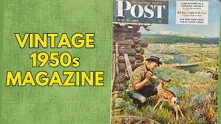 Saturday Evening Post May 1950 Magazine Flip Through | Vintage 1950s Ads, Comics & Fashions