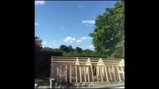Time lapse of Keops Classic log cabins being built