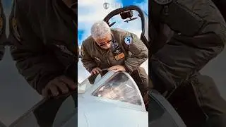 El Halc&oacute;n Pablo Carballo, Veterano de la guerra de Malvinas, con su A-4 de la V Brigada A&eacute;rea 🦅