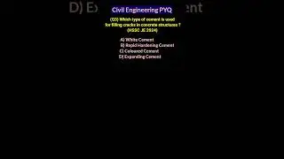 Q3 | Building Materials | Civil Engineering PYQ #engineering #education #sscje