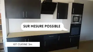 Kit cuisine de 3m ou sur mesure - Cuisine pratique et personnalis&eacute;e