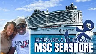 First Day on MSC Seashore | Embarkation, Food, & Exploring the Ship | What to Expect On Day 1!