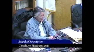 2016-03-02 West Bridgewater Board of Selectmen