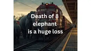 Assam Rajdhani express killed 8 elephants. #Save elephant 