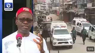 ONITSHA UPDATE; SOLUDO FLEE ANGRY YOUTH CHASE DOWN POLICE CHANT NAMDI KANU IS OUR LEADER,SIT AT HOME
