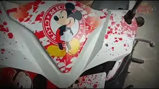 Review stiker motor preimum beat mickey mouse