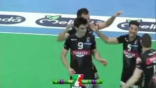 Diatec Trentino - Tonazzo Padova 3-1: che azione!