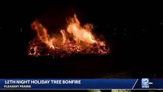 A tradition since 1980, a bonfire marks the end of the holiday season