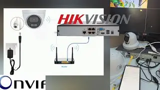 How to connect Wireless IP camera to The NVR ONVIF IPC to Hikvision NVR? #IPCamera #NVR #Wireles