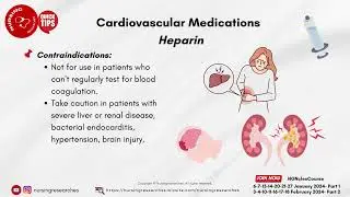 Cardiovascular Medications; Heparin Nclex Quick Tips Video