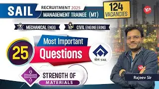 SOM, 25 Most Important Questions for (Mechanical & Civil) SAIL CBT Exam Preparation |