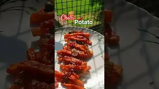 street style chilli 🌶️ potato 🍟#shortsfeed #recipe #cooking #streetfood #food #trending#day:116/200