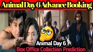 Animal Day 6 Advance Booking Report | Box Office Collection Prediction 🤔