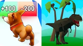 Satisfying Thik Games 2023 - Dog Evolution 3d vs Dino Thrash 3d...New Update