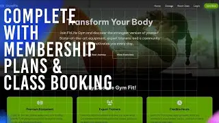 FullStack: Build Gym Membership Website & Admin Dashboard