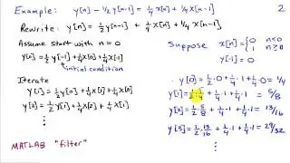 Difference Equation Descriptions for Systems