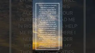 365 Days of Morning Prayer - Day 15 &mdash; A Prayer for Alignment