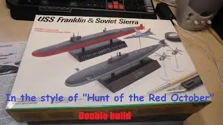 Testors / Dragon 1/700 USS Franklin и советская подводная лодка Sierra в двойном масштабе