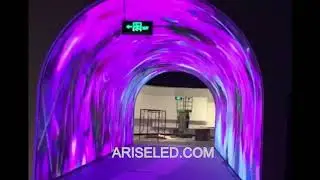 Indoor and outdoor waterproof arch tunnel full color LED display for exhibitions, Indoor LED poster