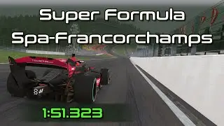 iRacing SF23 Super Formula Spa-Francorchamps Q Hotlap 1:51.323 - 2024 Season 4