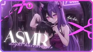 🐾 ASMR | Кошко-девочка парикмахер &mdash; уход за волосами и массаж