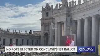 No pope elected on conclave's 1st ballot
