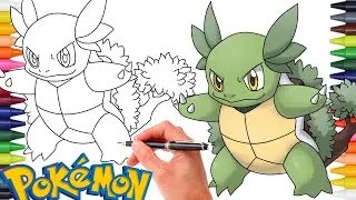 Comment Dessiner CARABAFFE (Wartortle) de Type Plante | &Eacute;change de Type Pok&eacute;mon