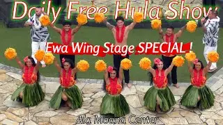 SPECIAL!!!  Daily Free Hula Show @ Ala Moana Center at 'Ewa Wing Stage - [4K]  Great & Amazing Show