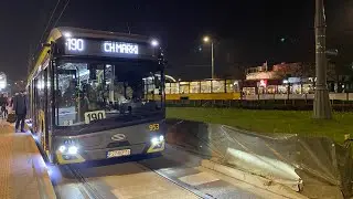 Przejazd Testowym Solarisem Urbino 18 Electric IV #953 🚍 na linii 190 ze Znanej do Ratusza-Arsenał