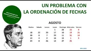 Un problema con la ordenaci&oacute;n de fechas