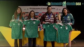 Press conference | Women's Under-17 team from the FMF with Gamero, Rodebaugh, Murrieta and Ibarra