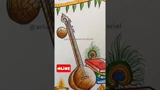 Basant Panchami | Drawing | Penart | Art Value Drawing Tutorial | Antima Thakur | #shorts #viral #my