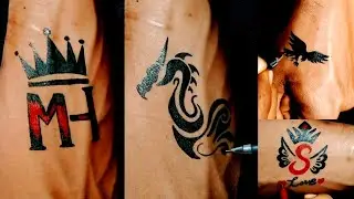 black dragon tattoo design /tattoo designs on hand / eagle tattoo / MH tattoo /@Subhashtande469