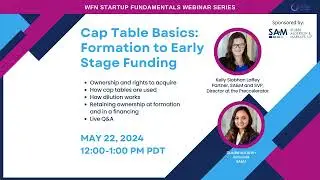 Cap Table Basics: Formation to Early Stage Funding