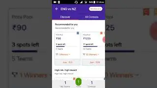 New fantasy app kaptain 11 best fantasy app 100% bonus use low competition