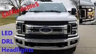 Awesome LED headlights! F250 F350 headlights plus Forscan configure