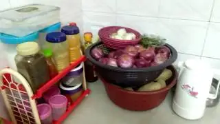 Indian small kitchen tour and kitchen organization ideas tips middle class kitchen tour non modular