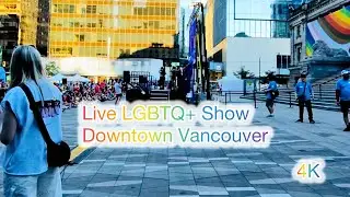 25 نوامبر 2025LGBTQ+ Street Performance in Front of Vancouver Art Gallery 🏳️&zwj;🌈اجرای خیابانی