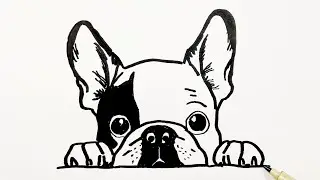 How to Draw a French Bulldog Puppy