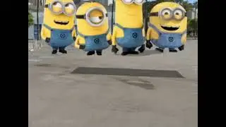 Minions Tom Stuart Paul Jerry Up Flying