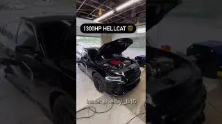 1300 HORSEPOWER CHARGER HELLCAT ON DYNO TEST😳 #srtaddicts #dodgecharger #cars #srt #shorts #fyp