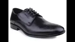 Redtape Formal Black Leather Shoes
