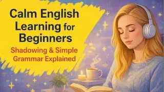 Calm English Learning for Beginners | Shadowing & Simple Grammar Explained.