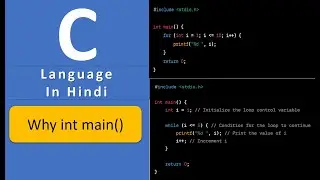 Why int main is used in C