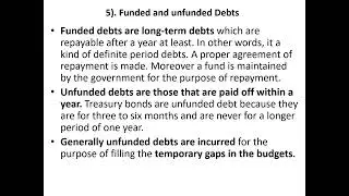 Classification of public debt