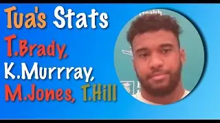 Miami Dolphins Tua Tagovailoa's Bad Week Win Stats To NFL Leaders: T.Brady, K.Murray T.Hill, M.Jones
